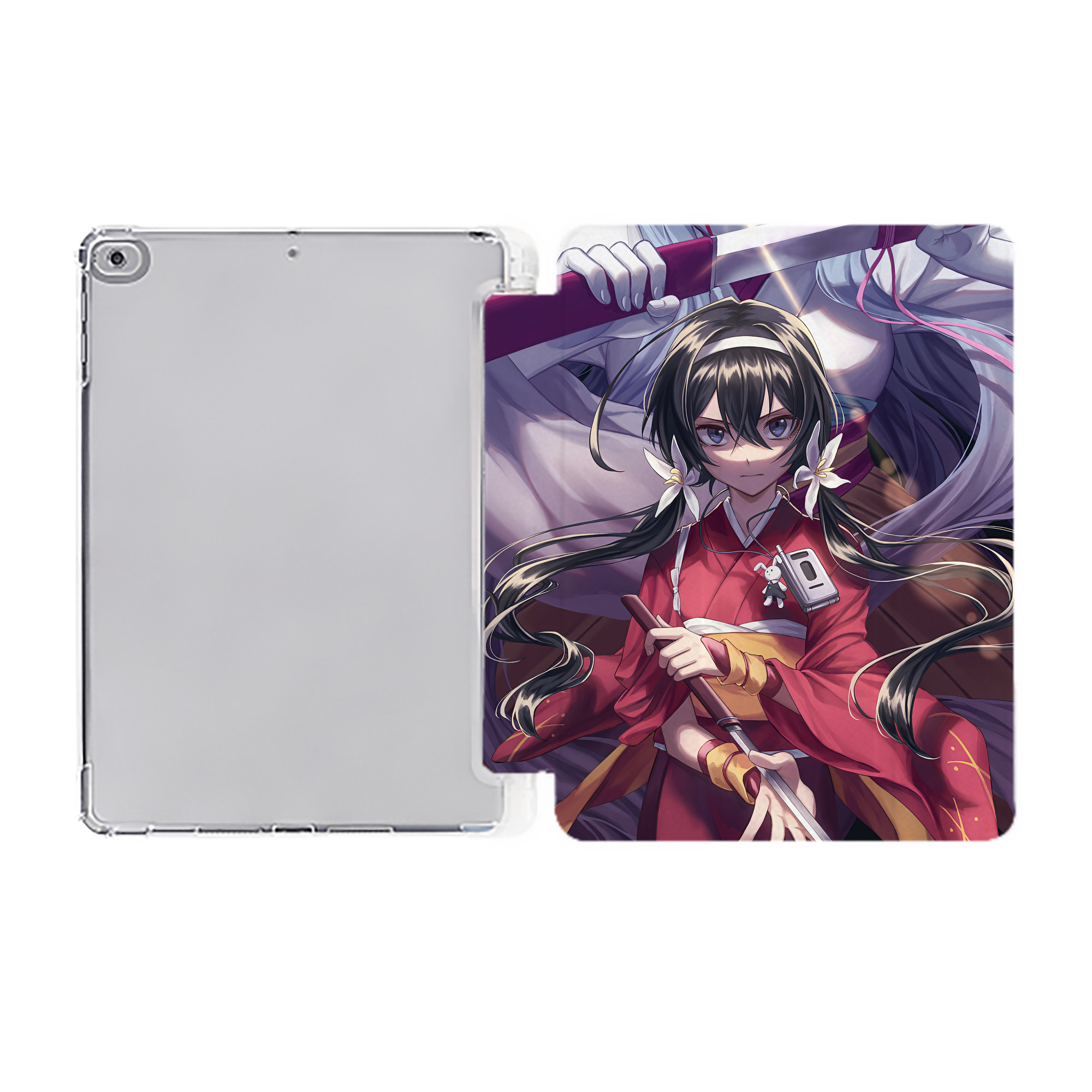 （画像用） 文豪ストレイドッグス Bungo Stray Dogs IPad ケース ペン収納付き 三つ折りスタンド PUレザー×シリコン 対応機種9.5/10.5/10.9インチ